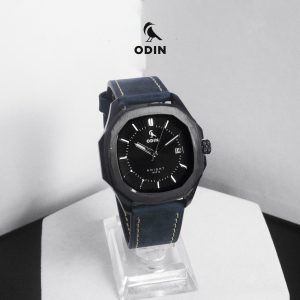 Đồng hồ ODIN Knight V1 Black x Dây da Blue Royal