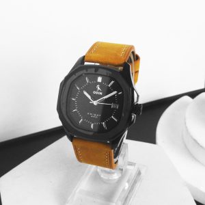 Đồng hồ ODIN Knight V1 Black x Dây da vàng cát sandy yellow